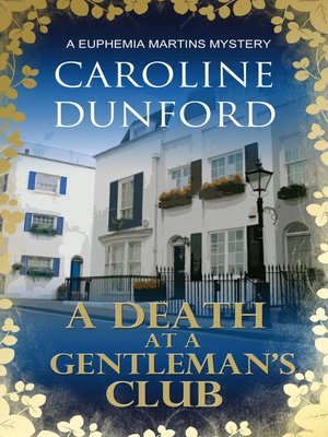 cover image of A Death at a Gentleman's Club (Euphemia Martins Mystery 12)